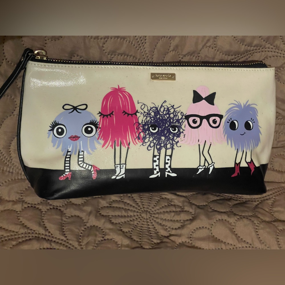 Rare Kate Spade Monsters makeup/carryall bag!